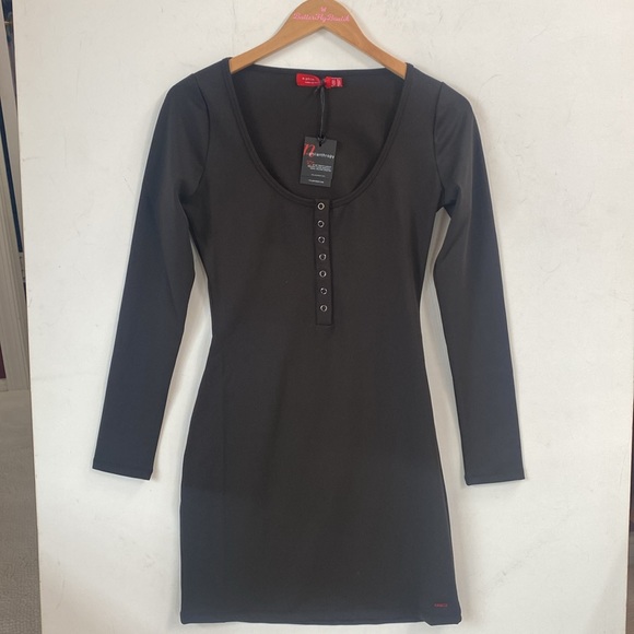 (A8) n:philanthropy Womens Caio Mini Dress, Size Small, Black, NWT - Picture 4 of 9